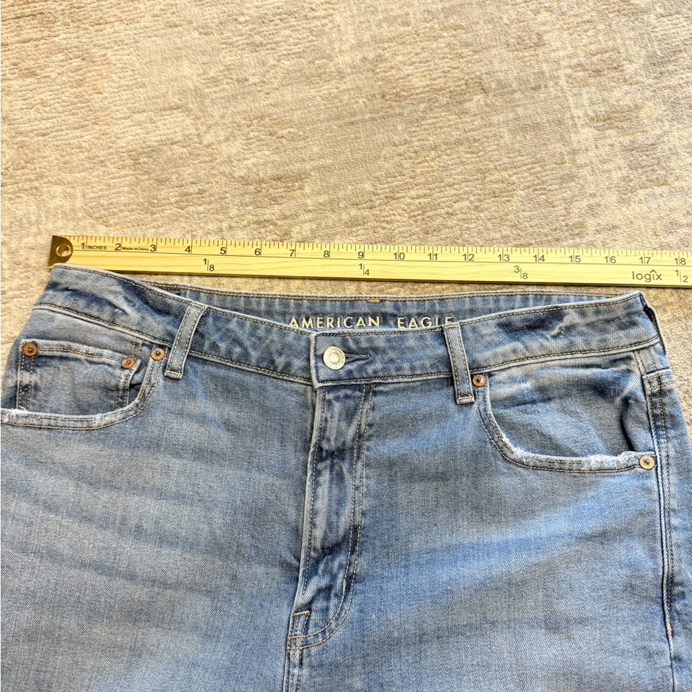 American Eagle Curvy Super High Rise Baggy Wide Leg Dreamy Drape Jeans Tall XL - Picture 7 of 10
